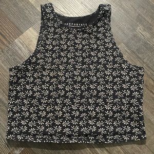 Aeropostale black tank w white detailing